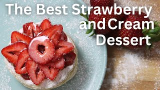 The Best Strawberry Cream Cheesecake Puff Pastry - Egg Free!