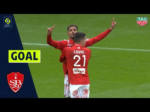 Goal Steve MOUNIE (80' - STADE BRESTOIS 29) STADE BRESTOIS 29 - FC GIRONDINS DE BORDEAUX (2-1) 20/21