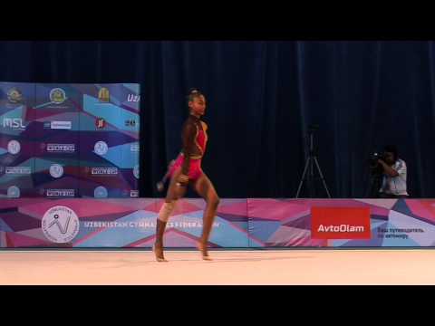 Nastasya Generalova - USA - Clubs - Rhythmic Gymnastics World Cup 2014 Tashkent