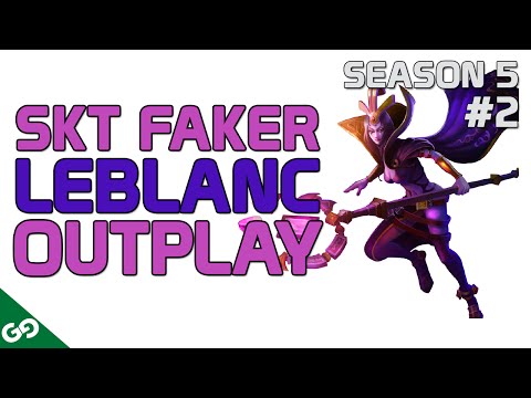 SKT Faker LeBlanc Outplay - LoL KR Highlights