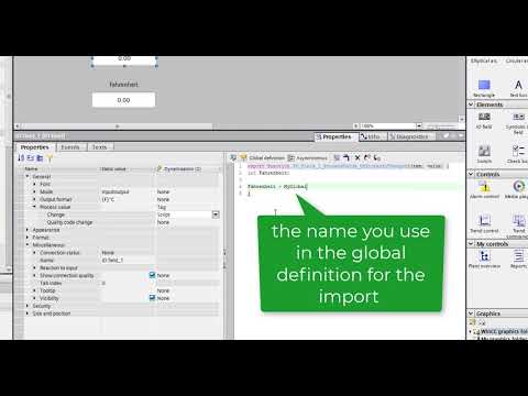 WinCC Unified V16: use of a Global Module (Global Script) with a JavaScript function