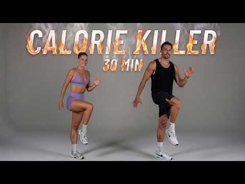 30 MIN CALORIE KILLER HIIT WORKOUT For Fat Burn & Cardio (No Equipment)