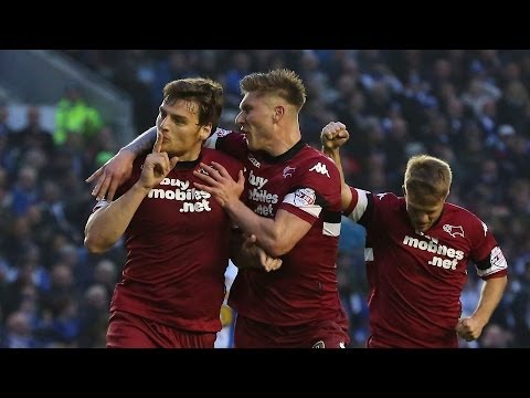 HIGHLIGHTS Brighton & Hove Albion 1 v 2 Derby County