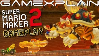 10 Minutes of Super Mario Maker 2 Gameplay! Surprising Meowser Attacks! + Delightful 3D World Music