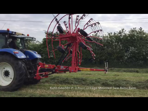 C&O Tractors - Kuhn GA 6501 P, 3 Point Linkage Mounted Twin Rotor Rake