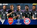 FC24 - Ronaldo, Messi, Mbappé, Neymar & Kané All Stars | Arsenal Vs Bayern Munich | UCL 23/24 Match