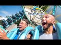 RIDING EVERY RIDE AT SEAWORLD ORLANDO NO MASKS ON RIDES