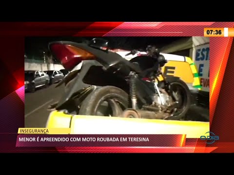 Adolescente é preso suspeito de praticar assaltos em Teresina 18 06 2021