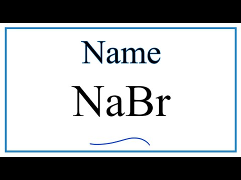 How to Write the Name for NaBr