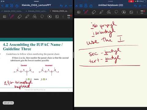 Ch 4 part 2 complex substituents and bicyclo and  Spiro compounds  (Klein 4th edition)