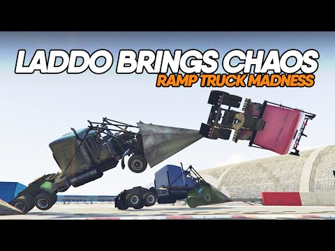 Laddo Makes Blakey Angry with Ramp Trucks (Failrace GTA5 Racing)