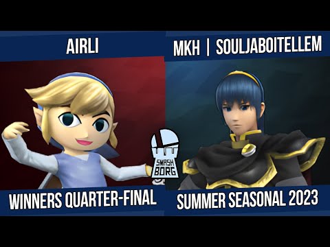 Smashborg Summer Seasonal 2023 WQ // AirLi (Toon Link) VS MKH | SouljaBoiTELLEM (Marth)