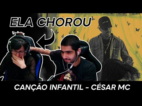 MINHA MÃE PROFESSORA DE FILOSOFIA REAGE A  CANÇÃO INFANTIL- César Mc part. Crystal
