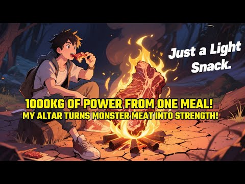 1000kg of Power From ONE MEAL! My Altar Turns Monster Meat into Strength!