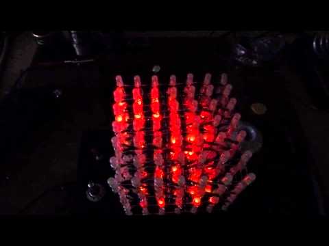 Two lightning modes of my 7x7x7 PL9823-LED-Cube