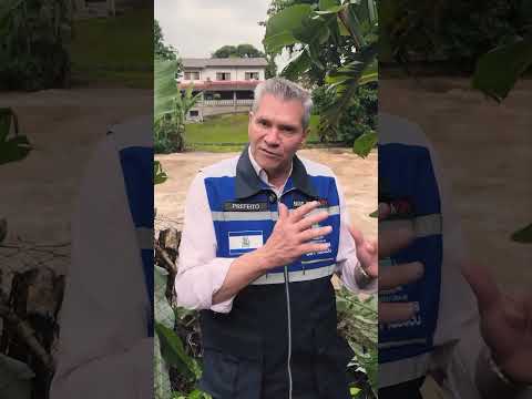 prefeito de Cachoeiras de Macacu dá o alerta #fortechuva #alagamento #cachoeirasdemacacu#chuva #deus