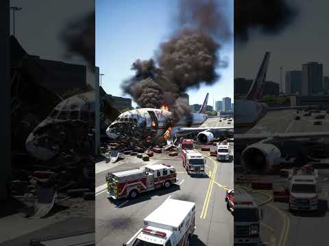 Plane Crashes Into Building in Broad Daylight  #airplane #boeing787  #crash #aviation #aeroplane