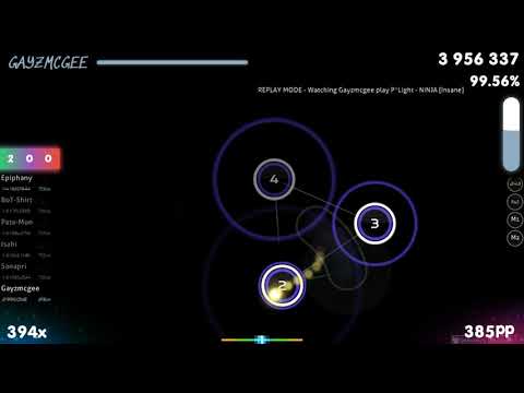 Gayzmcgee | P*Light - NINJA [Insane] 1st +DT FC 99.65% {#3 560pp} - osu!