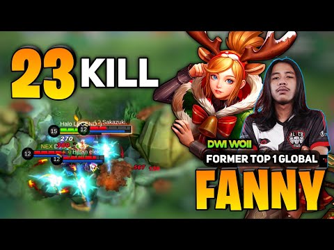 23 KILL! Fanny Fast Cable Gameplay [ Former Top 1 Global Fanny Gameplay ] By Dwiwoii - Mobile Legend