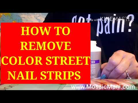 How To Remove Color Street Nail Strips