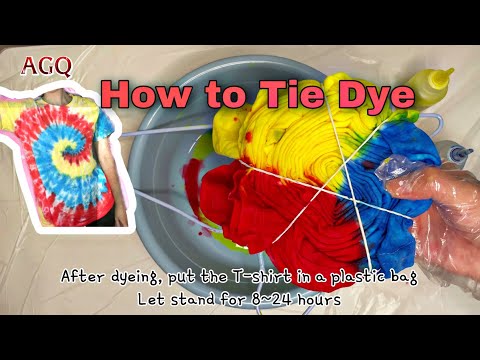 Tie Dye Kit for Kids Adults DIY Clothes change color creative handmade spiral dyeing tutorial