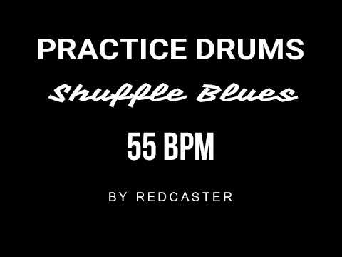 BLUES SHUFFLE DRUMS BACKING TRACK - PISTA DE BATERÌA PARA BLUES 55 BPM