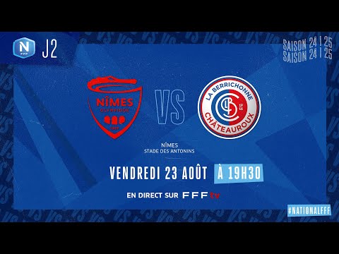 J2 I Nîmes Olympique vs LB Châteauroux en replay (1-0) I National FFF 2024-2025