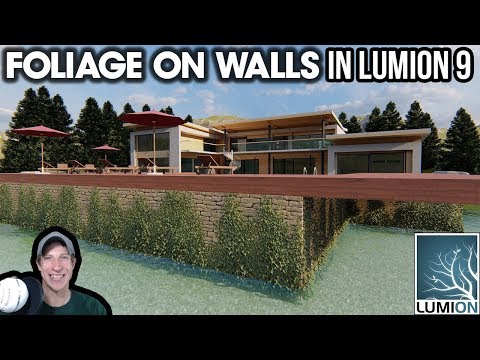 Adding FOLIAGE ON WALLS in Lumion 9