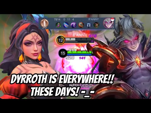 ESMERALDA BULLIES DYRROTH AGAIN! 🥲 THERE ARE SO MANY DYRROTH THESE DAYS -_- | MOBILE LEGENDS
