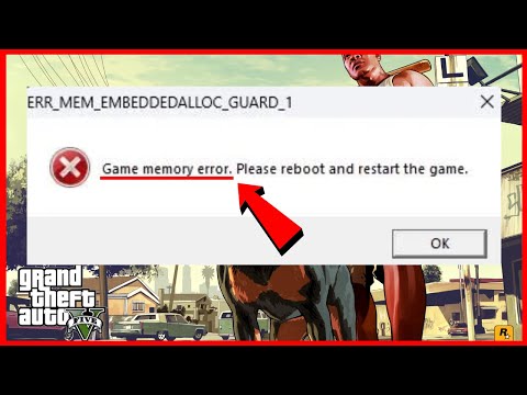 How to FIX GTA 5 Game Memory Error Please Reboot and Restart the Game