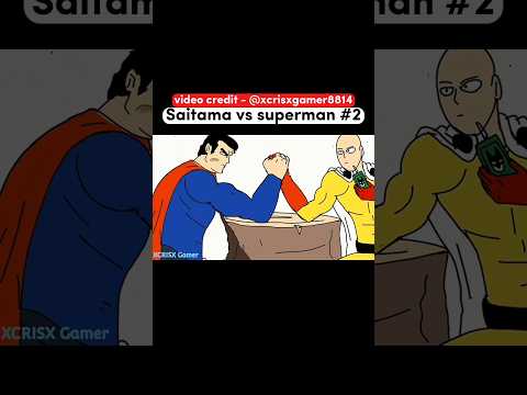 Saitama vs superman arm wrestling part #2 | saitama badass moments #shorts #anime #badass #moments
