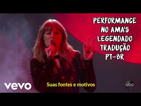 Performance de I Did Something Bad, da Taylor Swift, no AMA's 2018 (Legendado/Tradução) (PT-BR)