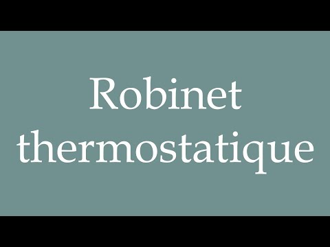 How to Pronounce ''Robinet thermostatique'' (Thermostatic valve) Correctly in French