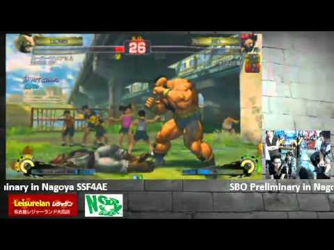SSF4 AE: -6 (Akuma), Uryo (Viper) vs super uria (Zangief), Hamamatsu (Yun) - SBO Nagoya