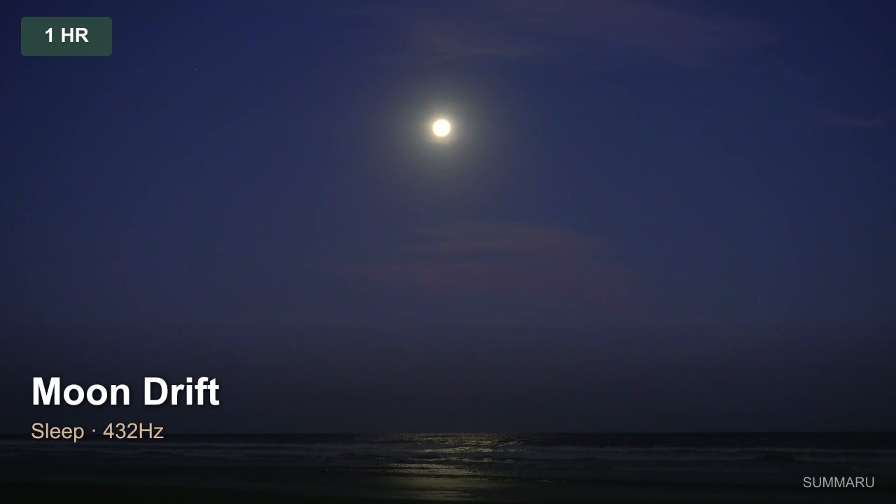 Moon Drift | 1 Hour Sleep Music | 432Hz Deep Rest