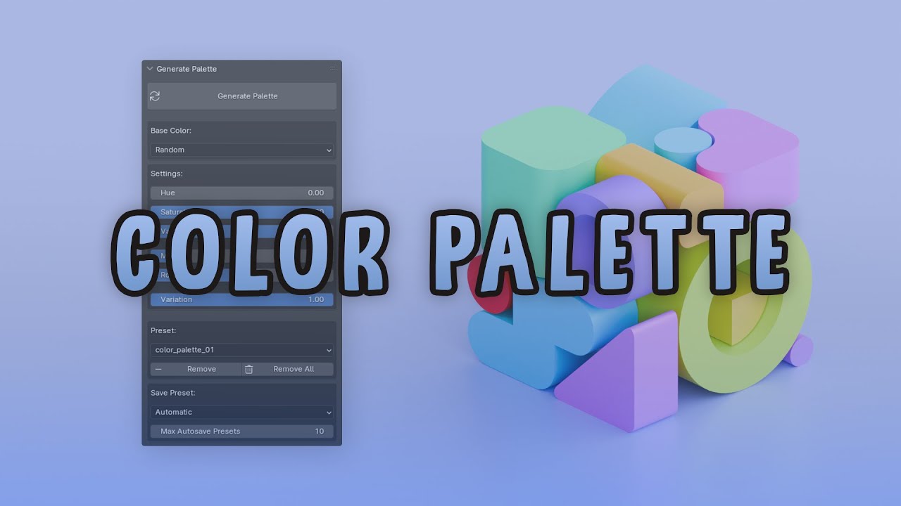 Color Palette Add-on | v 1.4 | Blender