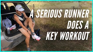 A Serious Runner Does a Key Workout 🔑