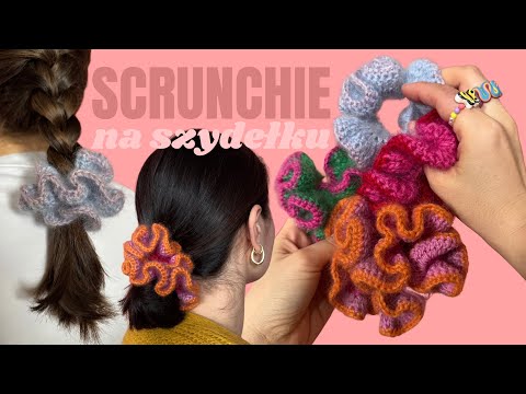 SCRUNCHIE NA SZYDEŁKU| GUMKA DO WŁOSÓW | OWIJKA | DIY | TUTORIAL
