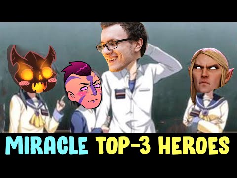 Miracle TOP-3 heroes that he SPAMMING in this patch