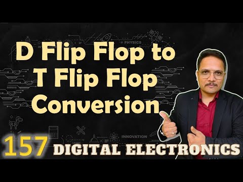 D Flip Flop to T Flip Flop conversion Designing Step and Circuit Digital Electronics D T