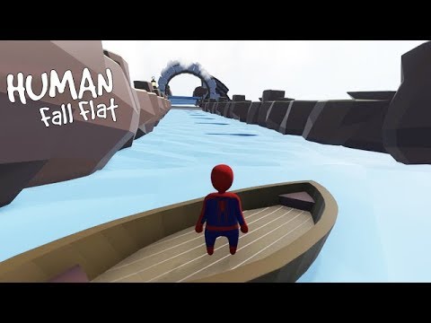 Human Fall Flat - River Rafting [Workshop] - Gameplay, Walkthrough Video