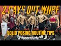 2 DAYS OUT WNBF| Posing routine|Natural bodybuilding