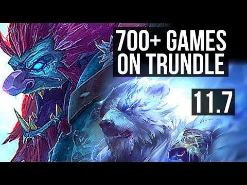 TRUNDLE vs VOLIBEAR (JUNGLE) | 700+ games, 11/3/10, Rank 9 Trundle, Godlike | BR Grandmaster | v11.7