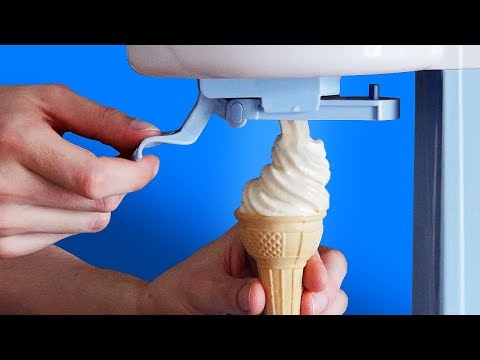 Je teste une machine à glace