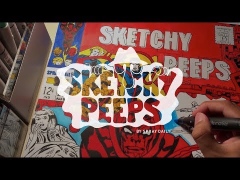 SKETCHY PEEPS 021 - HAWK230