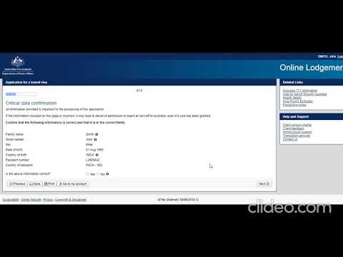 Australia Transit Visa Subclass 771 step by step full application process