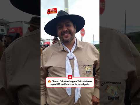 Chama Crioula chega a Três de Maio após 450 quilômetros de cavalgada