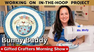 How to Machine Embroider a Cute Easter Bunny Potholder or Placemat