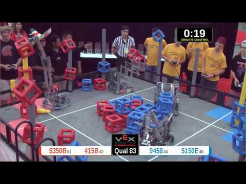 2015 VRC Arts Q83 - 5350B 415B vs 9458 5150E - 51 to 66 - VEX Worlds 2015 - Arts Division