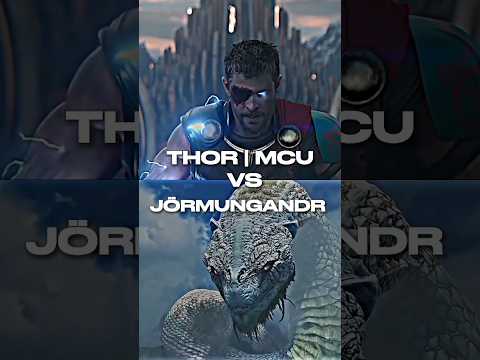 THOR MCU VS JÖRMUNGANDR GOW #marvel #youtubeshorts #dc #shortvideo #trending #gow